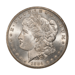 1884-CC Morgan Silver Dollar PCGS MS64