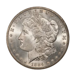 1884-CC Morgan Silver Dollar PCGS MS64