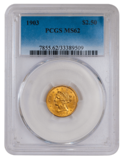 1903 $2.50 Liberty Head PCGS MS62