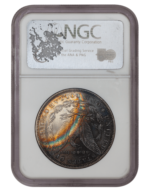 1887 Morgan Silver Dollar NGC MS64 (Toned)