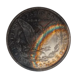 1887 Morgan Silver Dollar NGC MS64 (Toned)