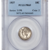 1937 Proof Mercury Dime PCGS PR65