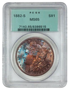1882-S Morgan Silver Dollar PCGS MS65