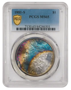 1881-S Morgan Dollar PCGS MS65 Toned