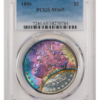 1896 Morgan Dollar PCGS MS65 Toned