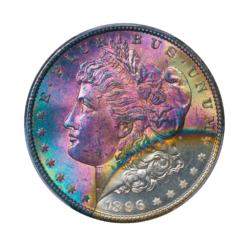 1896 Morgan Dollar PCGS MS65 Toned