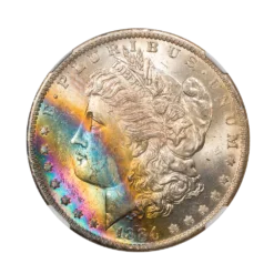 1884-O Morgan Dollar NGC MS64+★ Toned