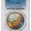 1887 Morgan Silver Dollar PCGS MS66+ Toned