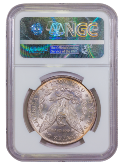 1887 Morgan Silver Dollar NGC MS64 (Toned)