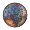 1887 Morgan Silver Dollar NGC MS64 (Toned) Old Fatty Holder