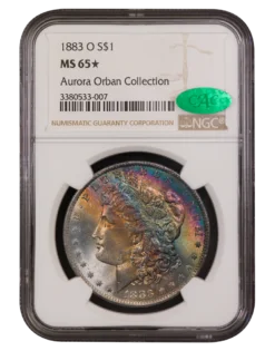 1883-O Morgan Silver Dollar NGC MS65★ CAC (Toned)