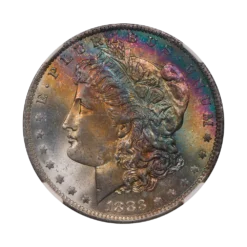 1883-O Morgan Silver Dollar NGC MS65★ CAC (Toned)