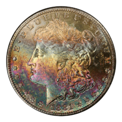 1881-S Morgan Silver Dollar PCGS MS64 Toned