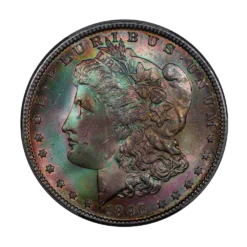 1896 Morgan Silver Dollar PCGS MS65+ CAC Toned