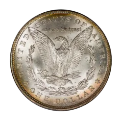 1896 Morgan Silver Dollar PCGS MS65+ CAC Toned