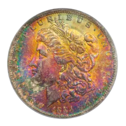 1884-O Morgan Silver Dollar PCGS MS64 CAC Toned