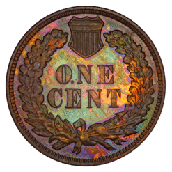 1907 Indian Head Cent NGC PF65BN CAC Toned