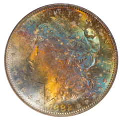 1882-S Morgan Silver Dollar NGC MS66 Toned